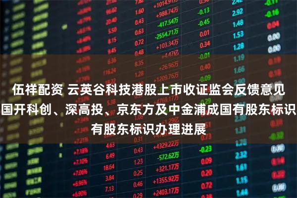 伍祥配资 云英谷科技港股上市收证监会反馈意见：请说明国开科创、深高投、京东方及中金浦成国有股东标识办理进展